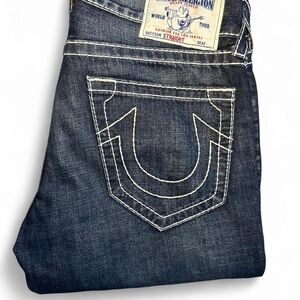 True Religion Men's Indigo Straight-Leg Jeans